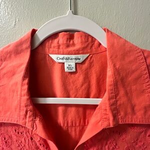 Croft & Barrow Vibrant Coral Shirt